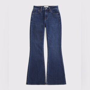 Abercrombie & Fitch The Flare Ultra High Rise Jeans Dark Wash